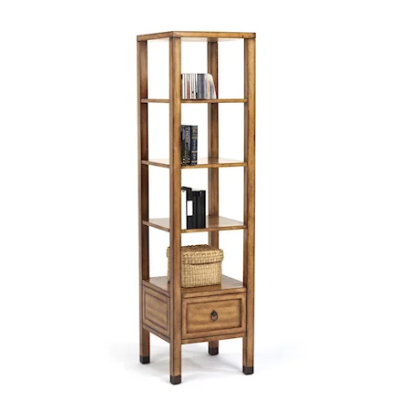 Etagere Bookcase with Drawer